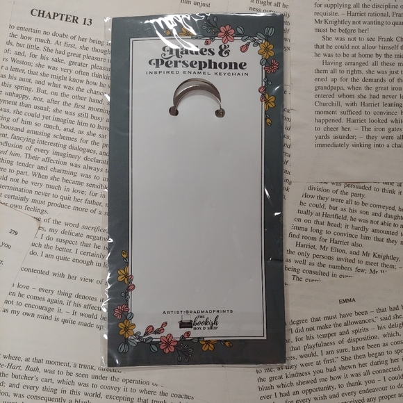 Bookish Box Hades & Persephone Keychain - Picture 3 of 3
